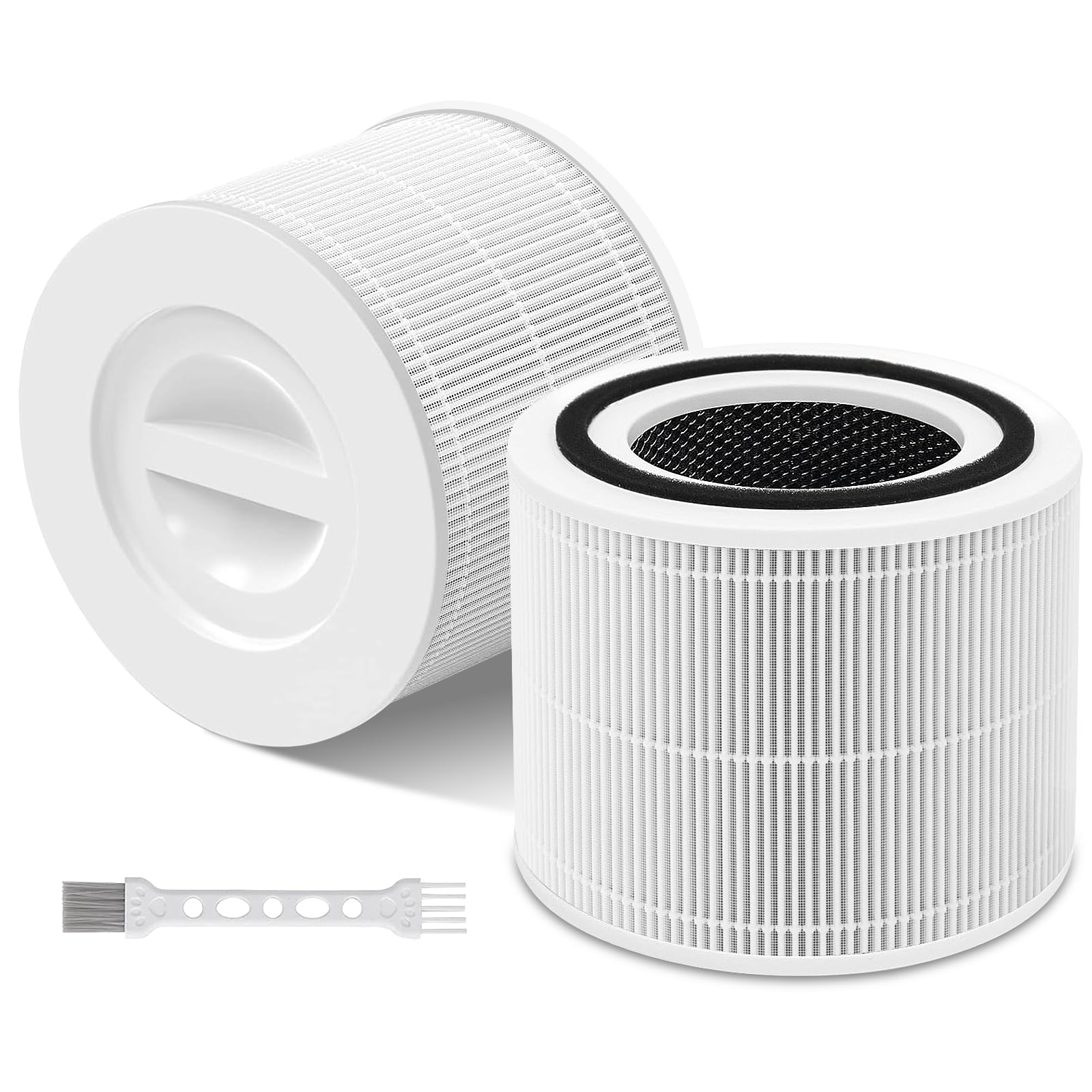Levoit Core 300 Replacement Filter 2 Pack, 3-in-1 HEPA Filter, Compare to Core 300-RF, White