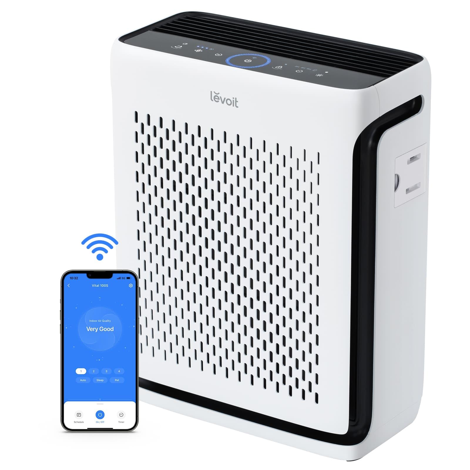 LEVOIT Home Large Room Air Purifier with AHAM VERIFIED Smart WiFi White
LEVOIT Home Large Room Air Purifier with Air Qua