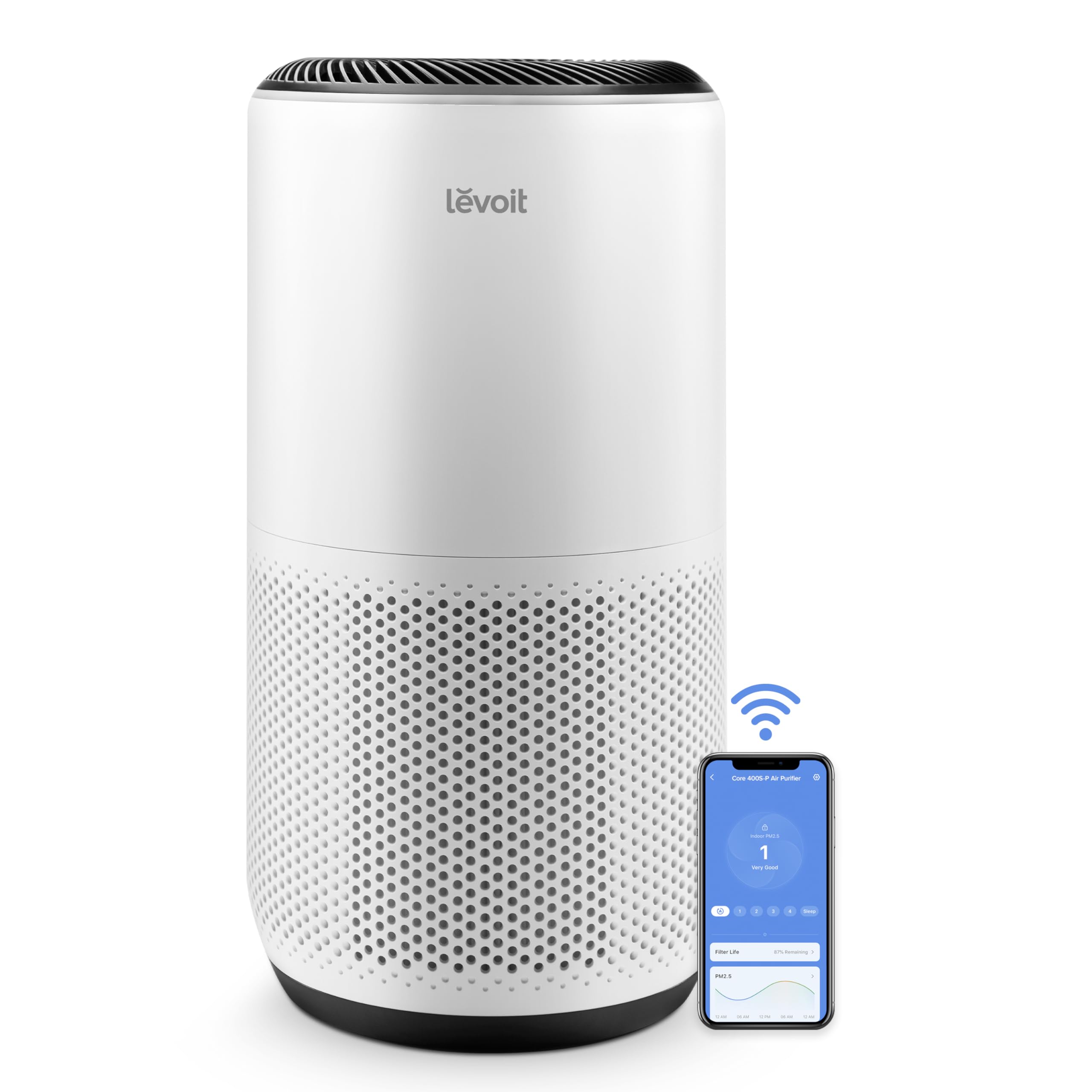 Levoit Air Purifiers for Home Large Room Up to 1733 Ft² White Auto Mode HEPA Sleep AHAM VERIFIED